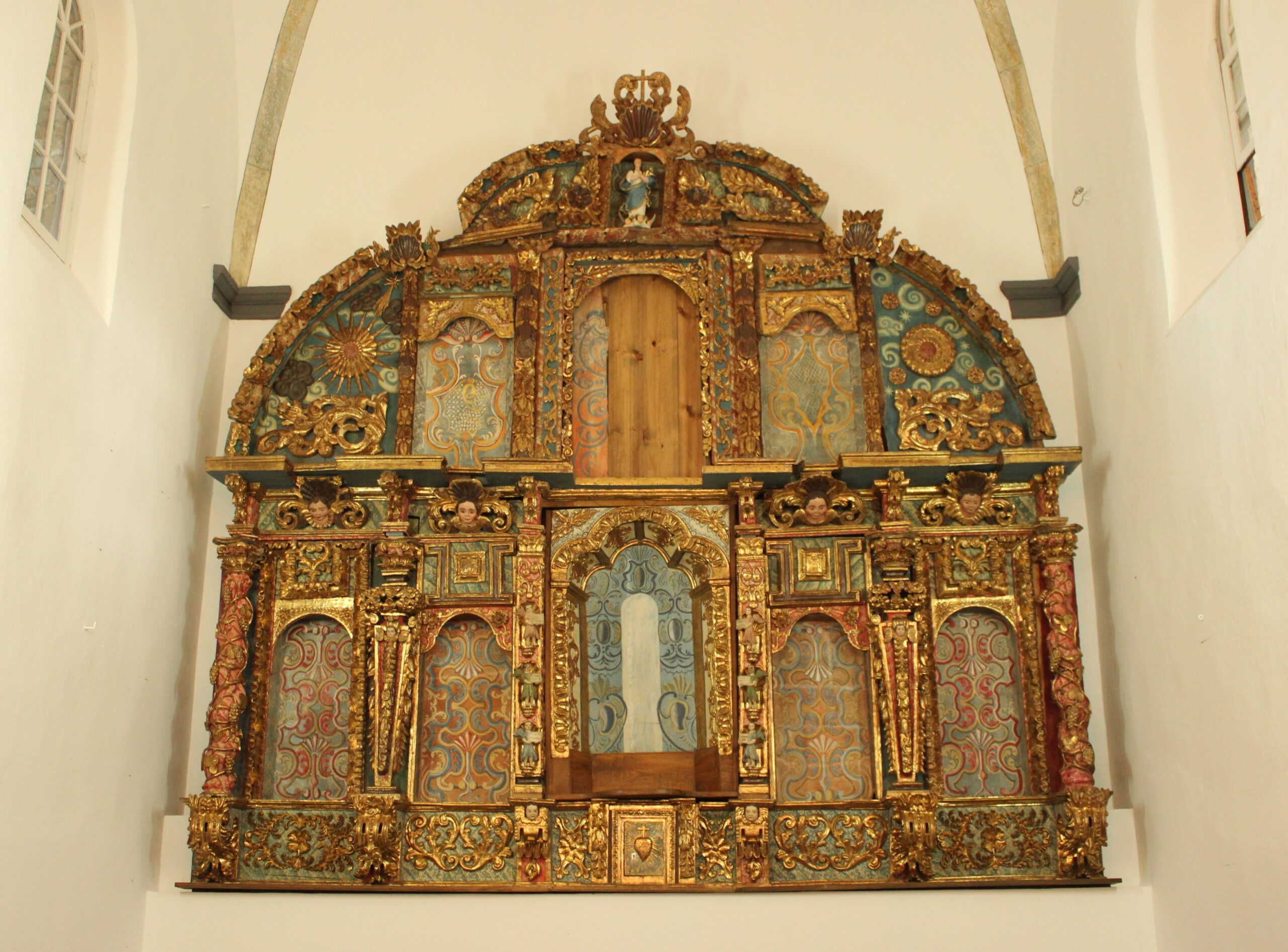 Retablo mayor de la iglesia de Santa Mar”a de Campos y Salave, Tapia de Casariego